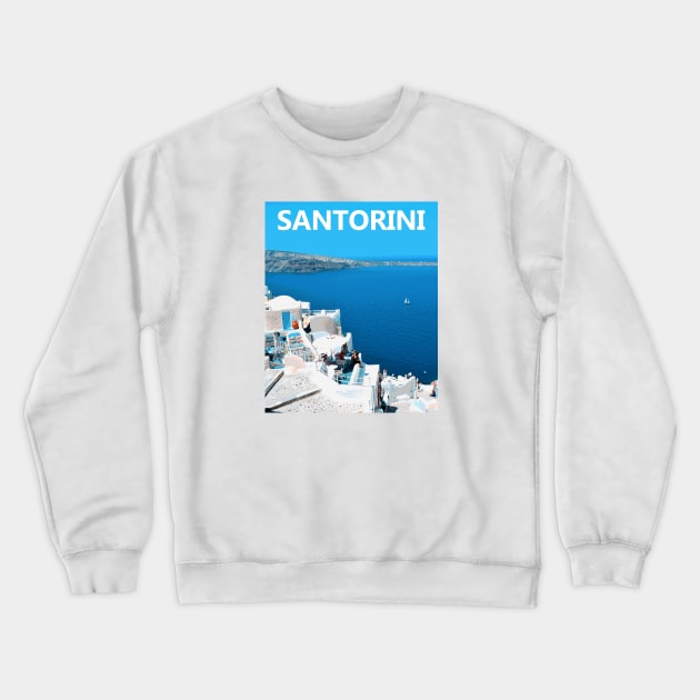 Santorini Crewneck Sweatshirt by greekcorner